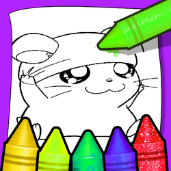 Anime Animals Coloring Pages game cover