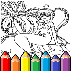 Anime Princess Coloring Pages game cover