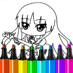 Chibi Anime Coloring Pages game cover