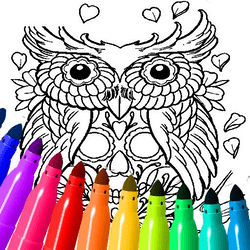 Tattoos Coloring Game game cover