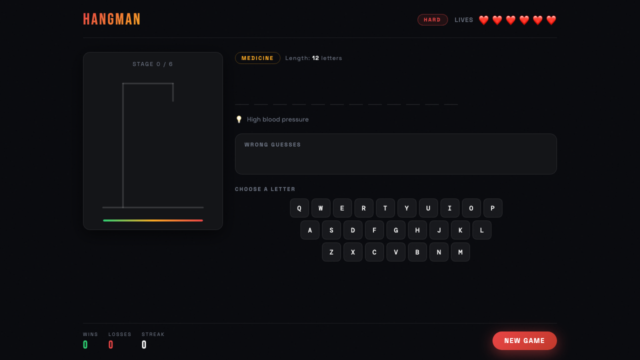 Hangman - Language educational game