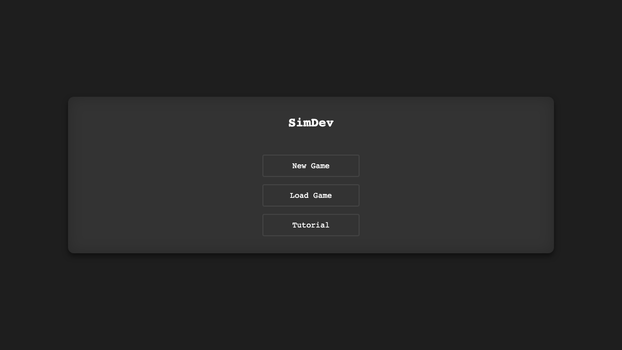 SimDev Management Simulator - Strategy educational game